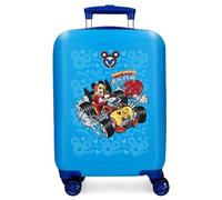 Disney Mickey Minnie and Figaro, Kinderkoffer aus ABS, einem Starren und leichten Material, Doppelrollen, seitlicher Kombinationsverschluss, von Joumma Bags, Mickey High Speed, Talla única, Koffer 50
