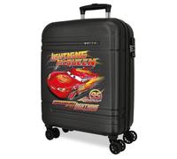 Disney Joumma Lightning McQueen Kabinenkoffer Schwarz 40x55x20 cm Hartschale ABS Zahlenschloss TSA 37 l 2,8 kg 4 Doppelrollen Erweiterbar Handgepäck