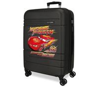 Disney Joumma Lightning McQueen Mittelgroßer Koffer Schwarz 48x68x27 cm Hartschale ABS Zahlenschloss TSA 74 l 3,7 kg 4 Doppelrollen Erweiterbar