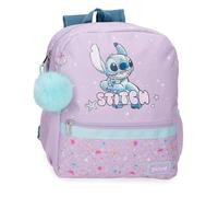 Disney Joumma Lovely Stitch Schulrucksack, Violett, 27 x 33 x 11 cm, Polyester, 9,8 l