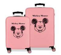Disney Joumma Mickey Sketch Mittelgroßer Koffer, Rosa, Rosa, Talla única, Koffer-Set