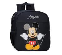Disney Joumma Micky Cheerful Vorschulrucksack, Schwarz, 21 x 25 x 10 cm, Polyester, 5,25 l, Schwarz, Talla única, Vorschulrucksack