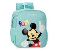 Disney Joumma Micky Fun with Friends Vorschulrucksack, anpassbar an Trolley, Blau, 21 x 25 x 10 cm, Polyester, 5,25 l, blau, Talla única, Vorschulrucksack, anpassbar an Trolley
