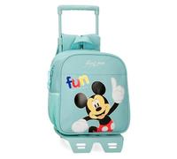 Disney Joumma Micky Fun with Friends Vorschulrucksack mit Trolley, blau, 23 x 25 x 10 cm, Polyester, 5,25 l, blau, Talla única, Vorschulrucksack mit Trolley