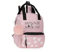 Disney Joumma Minnie Heads Schulrucksack, Rosa, 23 x 28 x 10 cm, Polyester, 6,44 l, Rosa, Talla única, Schulrucksack