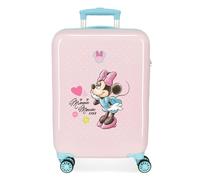 Disney Joumma Minnie-Imagine Kabinenkoffer, Rosa, 38 x 55 x 20 cm, starr, ABS, seitlicher Kombinationsverschluss, 34 l, 2 kg, 4 Räder, Gepäck, Hand, Rosa, Kabinenkoffer