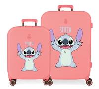 Disney Joumma Playful Kofferset, Rosa, 55/70 cm, starr, 7,54 kg, TSA-Verschluss, ABS, 7,54 kg, 116 l, Handgepäck