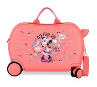 Disney Joumma Roll Road Spring Dream Koffer-Set, Blau, 48 x 70 x 26 cm, starr, 6 kg, seitlicher Kombinationsverschluss, ABS, 6 kg, 119 l, Rosa, Talla única, Kinderkoffer