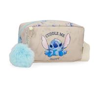 Disney Joumma Stitch Cuddle Me Happy, Umhängetasche, Beige, 19,5 x 11,5 x 7,5 cm, Polyester, Beige, Talla única, Umhängetasche