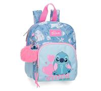 Disney Joumma Stitch Hearts Kleiner Wanderrucksack Blau 19x24x10 cm Polyester 4.56L