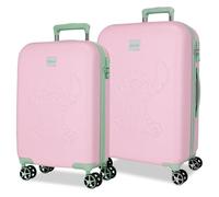 Disney Joumma Travelling with Stitch, anpassbar, Rosa, 29 x 21 x 15 cm, starr, ABS, 9,14 l, 2,8 kg, Malve, Talla única, Koffer-Set