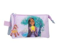 Disney Joumma Watch us Shine, dreifaches Federmäppchen, Rosa, 22 x 12 x 5 cm, Polyester, Rosa, Dreifaches Federmäppchen