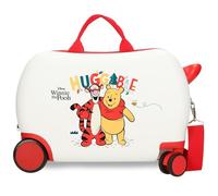 Disney Joumma Winnie Puuh 2 Kinderkoffer weiß 45 x 31 x 20 cm starr 1,8 kg Seitenkombinationsverschluss ABS 1,8 kg 27,9 l Handgepäck, weiß, Talla única, Kinderkoffer