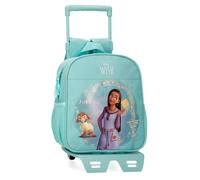 Disney Joumma Wish Dreamer Vorschulrucksack mit Trolley, blau, 23 x 25 x 10 cm, Polyester, 5,25 l, blau, Talla única, Vorschulrucksack mit Trolley