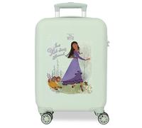Disney Joumma Wish Playing with Valentino Kabinenkoffer, Grün, 33 x 50 x 20 cm, starr, ABS, seitlicher Kombinationsverschluss, 28,4 l, 2 kg, 4 Doppelräder, Gepäck, Hand, grün, Kabinenkoffer