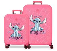 Disney Joumma You Are Magical Koffer-Set, Fuchsia, 55/70 cm, starr, 7,5 kg, TSA-Verschluss, integrierter ABS, 7,5 kg, 116L Handgepäck
