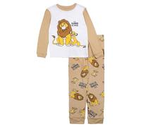 Disney Jungen 2-Piece Snug-fit Cotton Pajama Set, Soft & Cute for Kids Pyjamaset, Simba Mufasa, 6 (2er Pack)