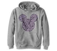 Disney Jungen Classic Mickey Mickey Zebra Cheeta Fill Hoodie T-Shirt, Athletic Heather, M
