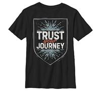 Disney Jungen Frozen 2 Trust in It T-shirt T-Shirt, Schwarz, XS