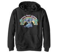 Disney Jungen Kawaii Stitch Hoodie, Schwarz, M