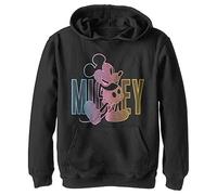 Disney Jungen Klassisch Mickey Gradient Mickey Hoodie, Schwarz, S