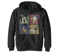 Disney Jungen Klassischer Mickey Block Party Hoodie, Schwarz, S