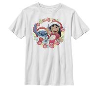 Disney Jungen Lilo and Stitch Holiday T-Shirt, L
