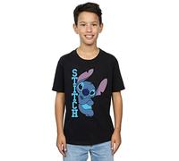 Disney Jungen Lilo and Stitch Posing T-Shirt Schwarz 12-13 Years
