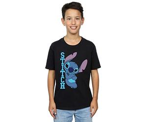 Disney Jungen Lilo and Stitch Posing T-Shirt Schwarz 12-13 Years