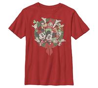Disney Jungen Mickey Friends Wreath T-Shirt, S
