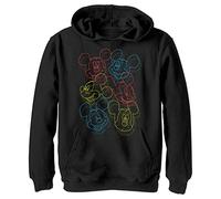 Disney Jungen Neon Heads Hoodie, Schwarz, M