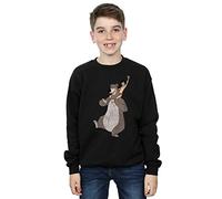 Disney Jungen The Jungle Book Classic Mowgli and Baloo Sweatshirt 5-6 Years Schwarz