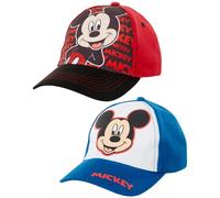 Disney Jungs Verschiedener Charakter Cotton Baseballmütze, 2 Stück Design Set Kleinkind-Jungen â € „Alter 2-4 â €„51 CM Mickey Mouse Entwurf â € „2-teiliges Set