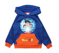 Disney Kapuzenpullover für Jungen von Dragon Ball Z, Komfort und Stil, ideal für den Winter, Superhelden-Design, Marine, 4 Jahre
