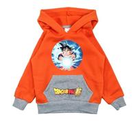 Disney Kapuzenpullover für Jungen von Dragon Ball Z, Komfort und Stil, ideal für den Winter, Superhelden-Design, Orange, 4 Jahre