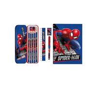Disney Kinder Spider-Man Federmäppchen zum Ausmalen, Schreibwaren, Geschenk-Set