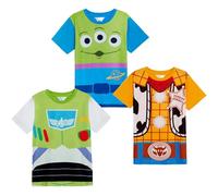 Disney Kinder-T-Shirts, Toy Story, Mädchen, Jungen, Buzz Woody Alien, 3 Stück, multi, 4-5 Jahre