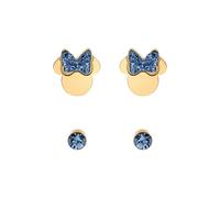 Disney Minnie Mouse Kinder Ohrringe, Edelstahl, Zirkonkristall, Disney Schmuck fur Mädchen