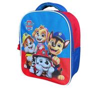 Disney Kinderrucksack mit Paw Patrol für Schule und Kindergarten - 24cm - in den Farben blau und rot - mit gepolsterten Griffen - Ideal für Jungen und Mädchen.