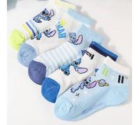 Disney Kindersocken, 5 Paar, geeignet für Frühling, Sommer und Herbst. Die Socken haben ein Stich-Jacquard-Cartoon-Muster und sind sowohl für Jungen a