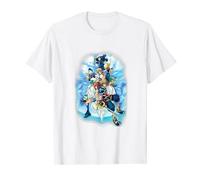 Disney Kingdom of Hearts Himmelsgrupp verblasstes Design T-Shirt