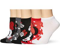 Disney klassische kurze Damensocken, 5er-Pack