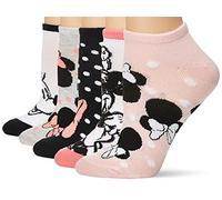 Disney klassische kurze Damensocken, 5er-Pack, Pink, Schwarz, mehrfarbig, 42-44.5 EU