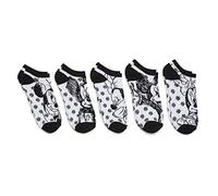 Disney klassische kurze Damensocken, 5er-Pack, Schwarz Weiß Multi, 42-44.5 EU