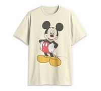 Disney Klassisches Mickey Mouse Herren-T-Shirt, volle Größe, Grafik, kurzärmelig, Natürlich, Mittel