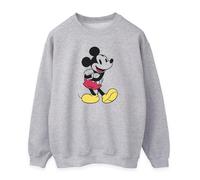 Disney Klassisches Micky Maus-Sweatshirt für Damen/Damen (Grau) 2XL