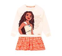 Disney Kleid Mädchen Vaiana | Prinzessin Kleid Mädchen | Sweatshirtkleid | Orange 134