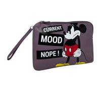Disney Kulturbeutel aus Kunstleder, mit Reißverschluss, Organizer für Handtasche, Handtasche, Mickey Maus, Pochette, Zeitgenössisch