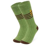 Disney Kuschelsocken Damen Teenager Größe 35-41, Weich Flauschige Rutschfeste Stoppersocken, Warme Geschenke für Frauen (Grün Groot)