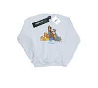 Disney - "Lady And The Tramp Classic Group" Sweatshirt für Damen (Weiß) L